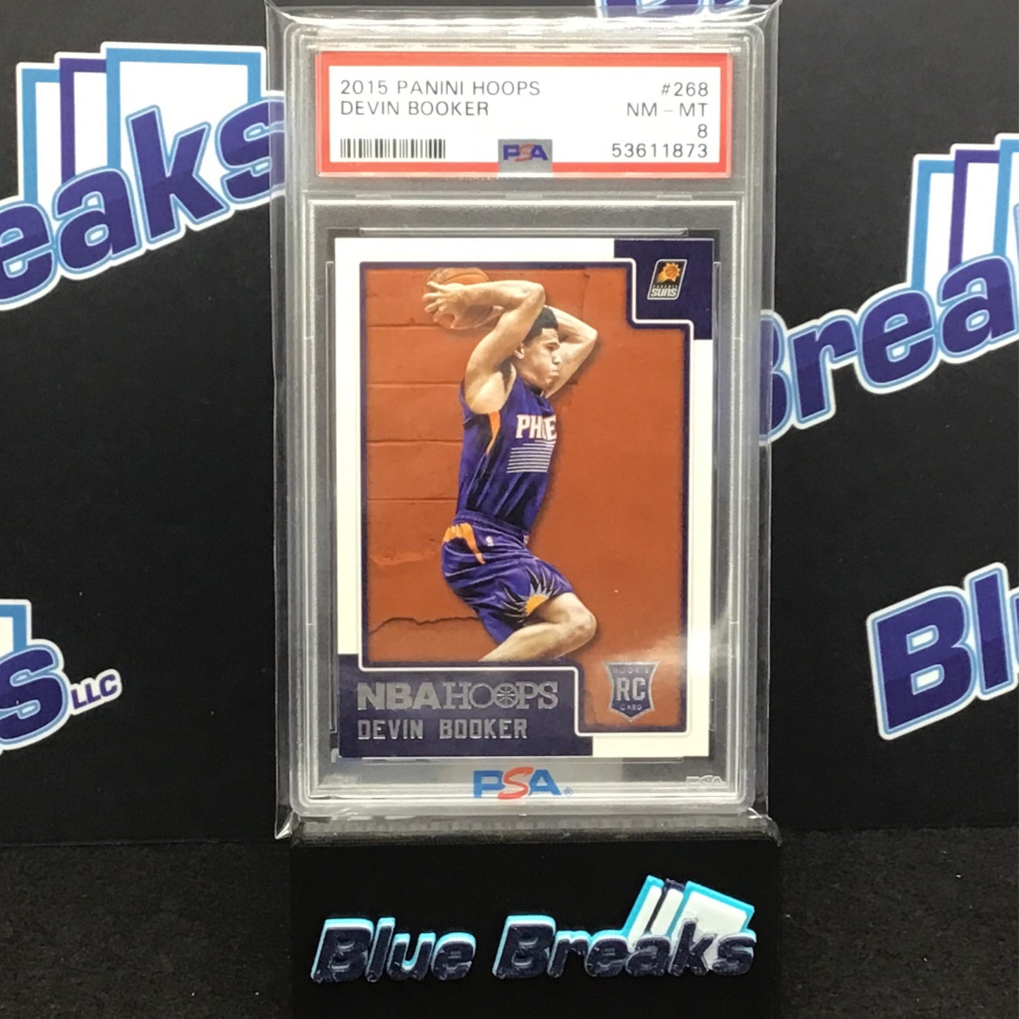 2015 Panini Hopps Devin Booker #268 PSA 8 Suns