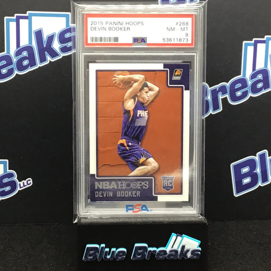 2015 Panini Hopps Devin Booker #268 PSA 8 Suns
