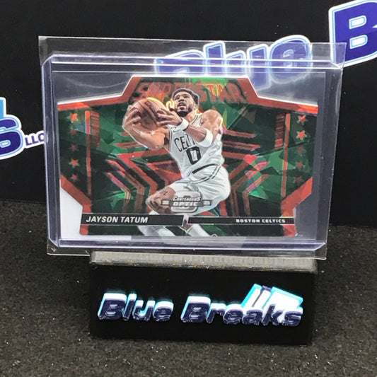 2022-23 Panini Contenders Optic Prizm Superstar Jayson Tatum #4 Celtics