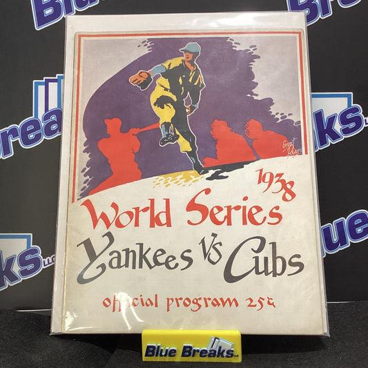 1938 World Series Program - Yankees Vs Cubs
