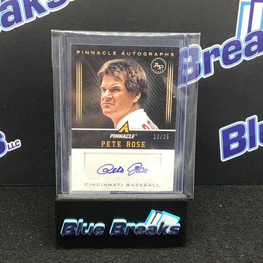 2013 Panini Pinnacle Autographs Pete Rose 10/25 #PR Reds