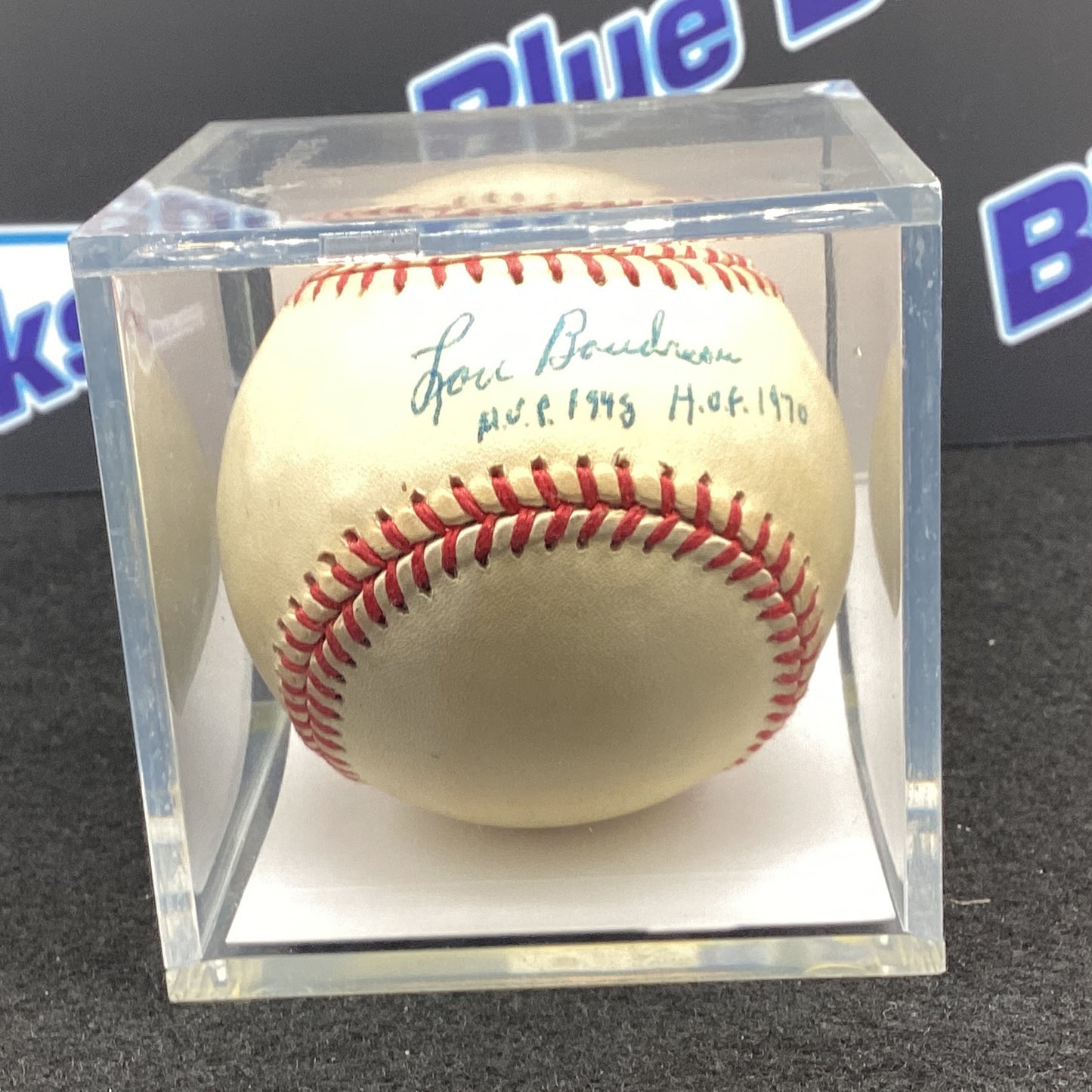 Lou Boudreau - Autographed Baseball