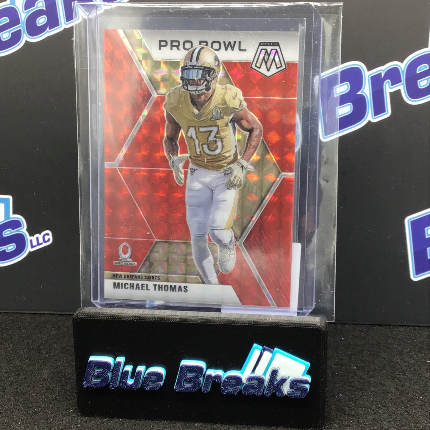 2020 Panini Mosaic Pro Bowl Choice Red Fusion Michael Thomas 45/80 #252 Saints