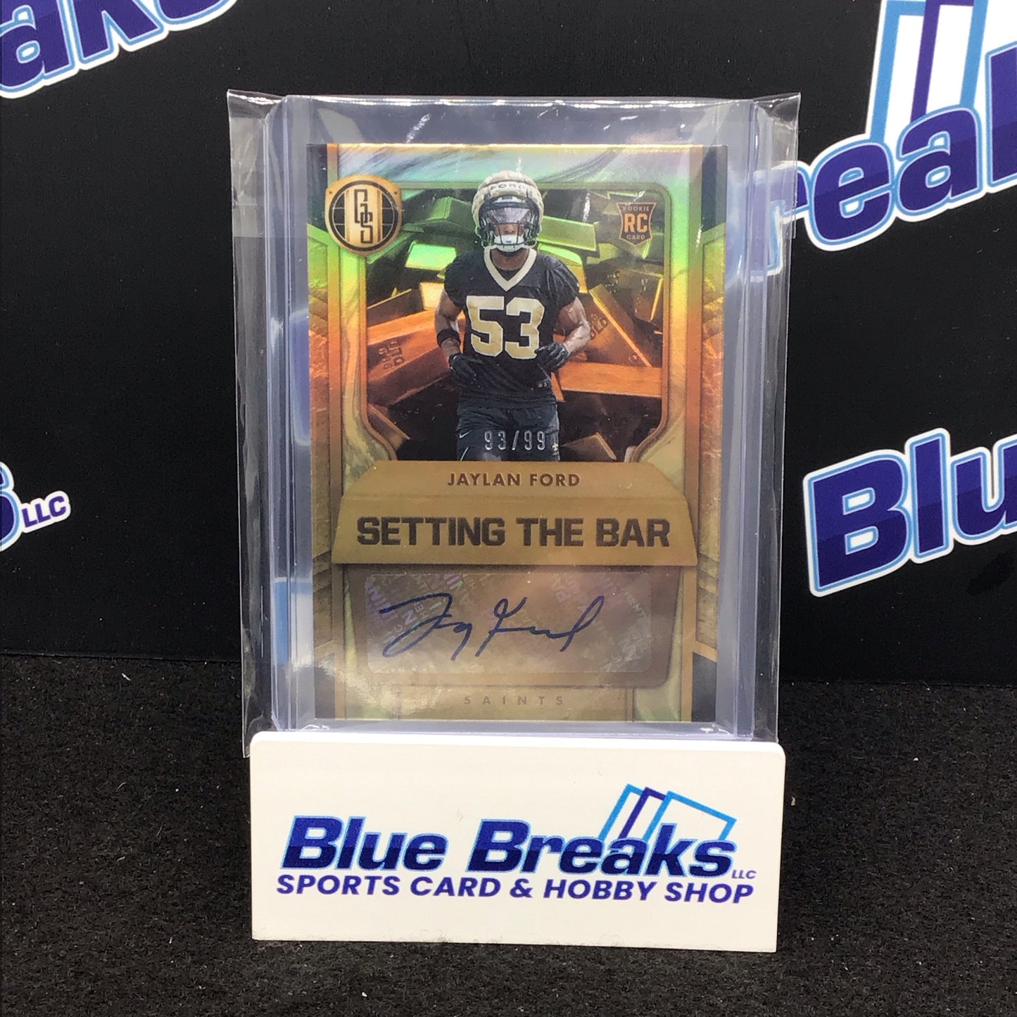 2024 Panini Gold Standard Setting the Bar Jaylan Ford auto 93/99 RC #STB-JFD Saints