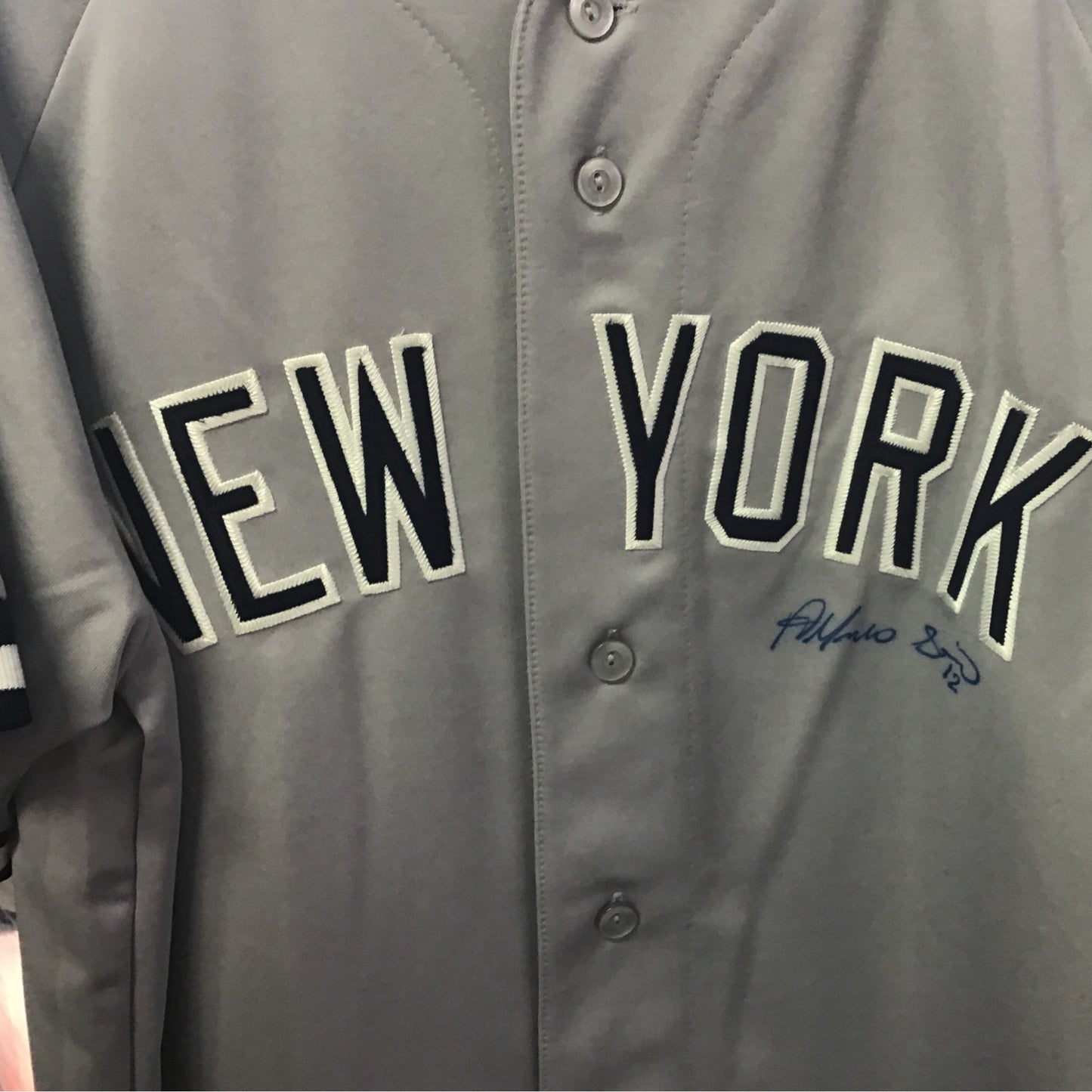 Alfonso Sorriano grey Yankess autographed jersey