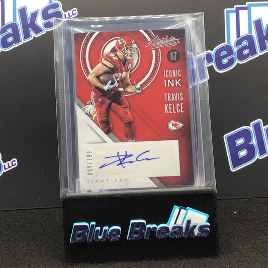 2016 Panini Absolute - Travis Kelce - 99/199 - Autograph - Kansas City Chiefs