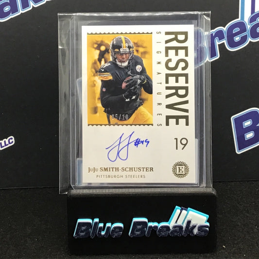 2020 Panini Encased Reserve Signature JuJu Smith-Schuster 05/10 #RS-JS Steelers