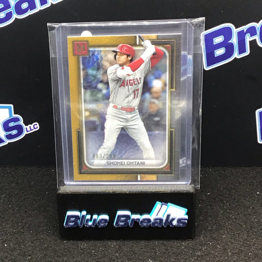 2023 Topps Museum Collection yellow Shohei Ohtani 083/299 #42 Angels