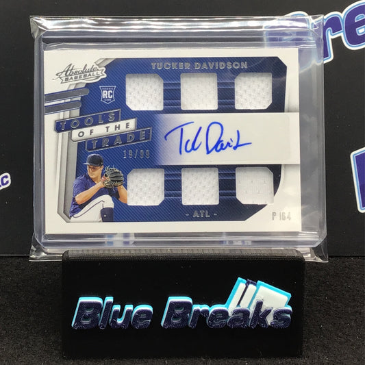 2021 Panini Absolute Tools of the Trade auto sextuple relic 19/99 RC #TTGS-TD Braves