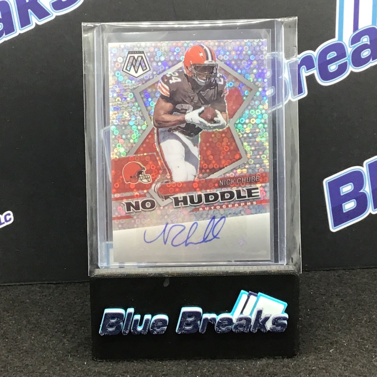 2022 Panini Mosaic - Nick Chubb - No Huddle - Auto -Cleveland Browns - ANH-NC