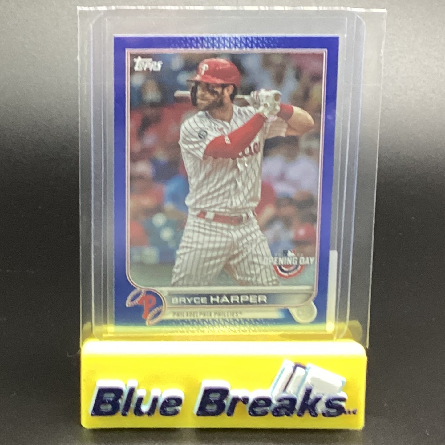2022 Topps Opening Day Blue Foil Parallel Bryce Harper