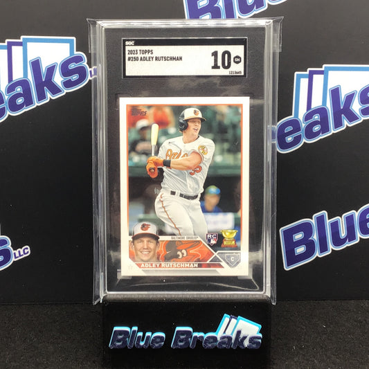 2023 Topps Series 1 Adley Rutschman #250 SGC 10 Orioles