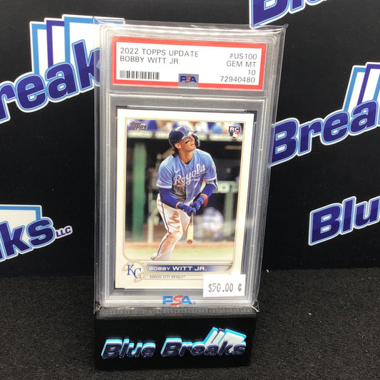 2022 Topps Update - Bobby Witt Jr - Kansas City Royals - PSA 10 - US100