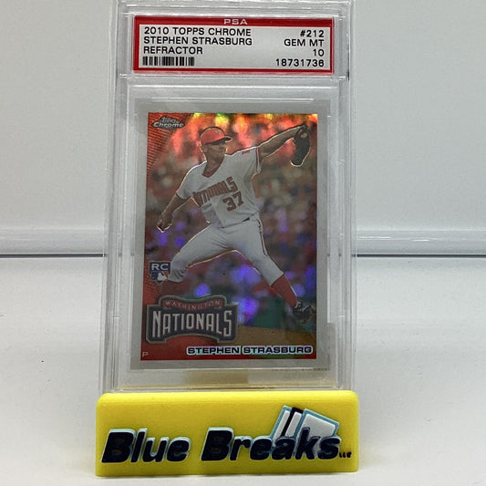 2010 Chrome Stephen Strasburg - Gem 20