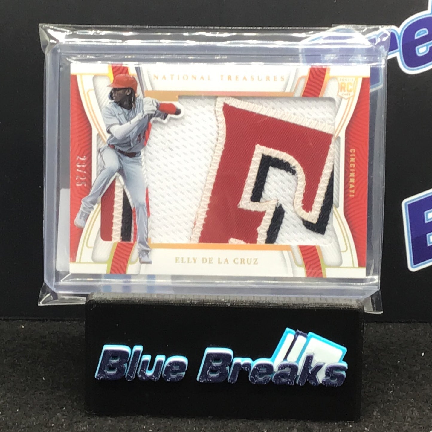 2023 Panini National Treasures Elly De La Cruz relic 23/25 #RS-ED Reds