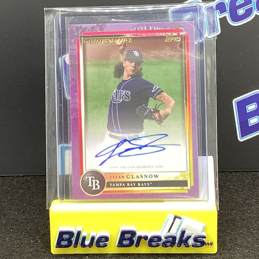2022 Topps X Aaron Judge Tyler Glasnow auto 13/25 #56 Rays