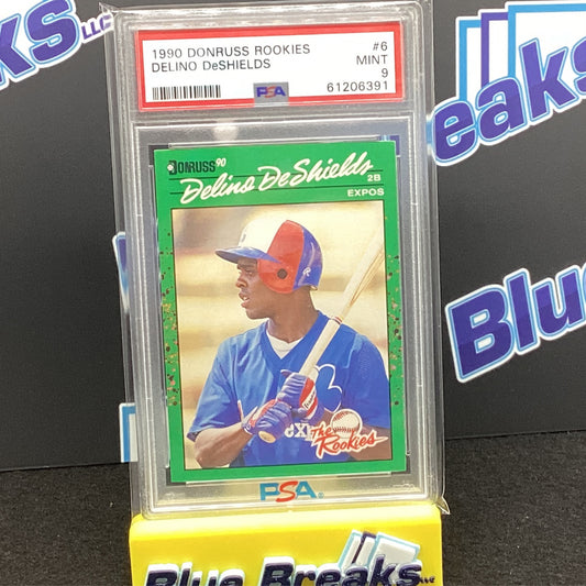 1990 Donruss Rookies - Delino DeShields #6 PSA 9