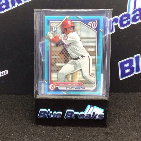 2024 Bowman Sky Blue Dylan Crews 361/499 #BP-23 Nationals