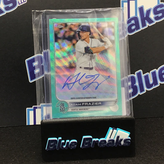 2022 Topps Chrome Aqua Wave Refractor Adam Frazier 183/199 #CVA-AF Mariners