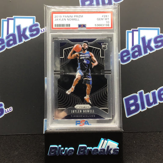 2019 Panini Prizm Jaylen Nowell #281 PSA 10 Timberwolves