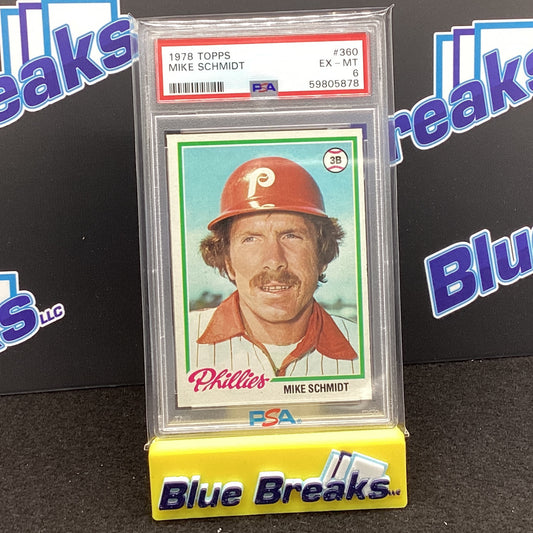 1978 Topps - Mike Schmidt - Philadelphia Phillies - #360 - #6