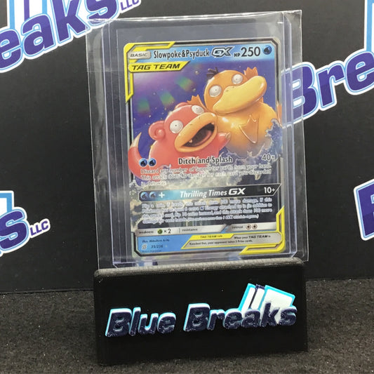 Pokémon Sun & Moon Unified minds Slowpoke & Psyduck Tag Team GX