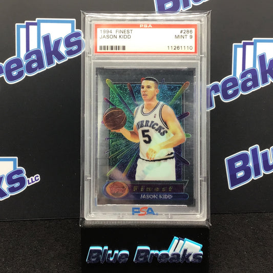 1994 Finest - Jason Kidd - Dallas Mavericks - #286 - PSA 9