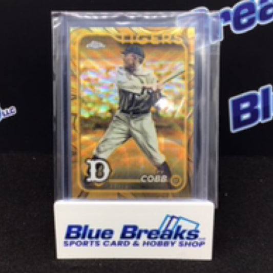 2024 Topps Gilded gold wave Ty Cobb 49/75 #96 Tigers