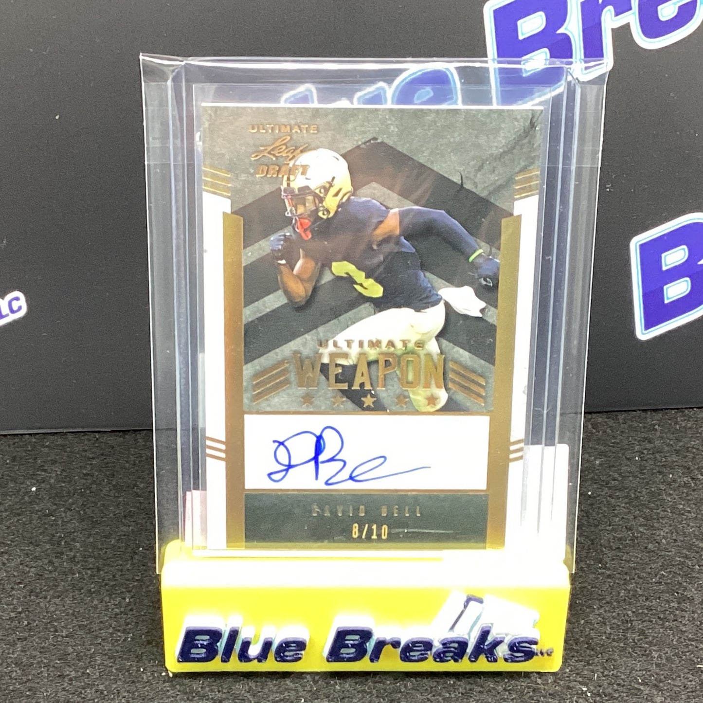 2022 Ultimate Leaf Draft Ultimate Weapon David Bell auto 8/10 UW-DB1