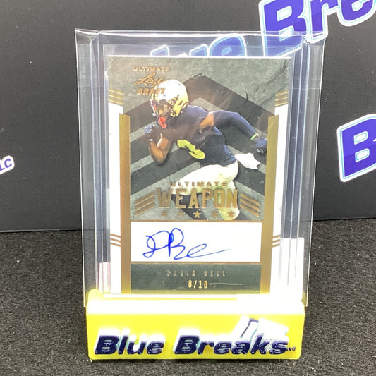 2022 Ultimate Leaf Draft Ultimate Weapon David Bell auto 8/10 UW-DB1