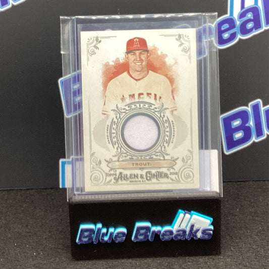 2018 Allen & Ginter Mike Trout relic FSRB-MT Angels