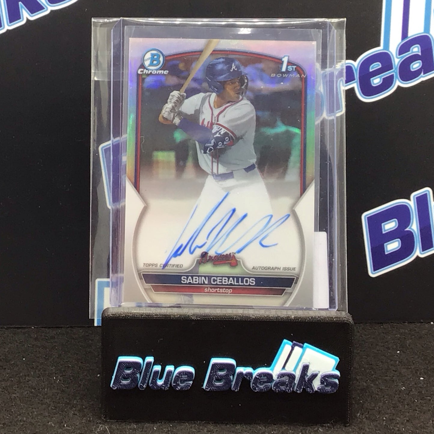 2023 Bowman Chrome 1st Bowman Sabin Ceballos 365/499 #CDA-SC Braves