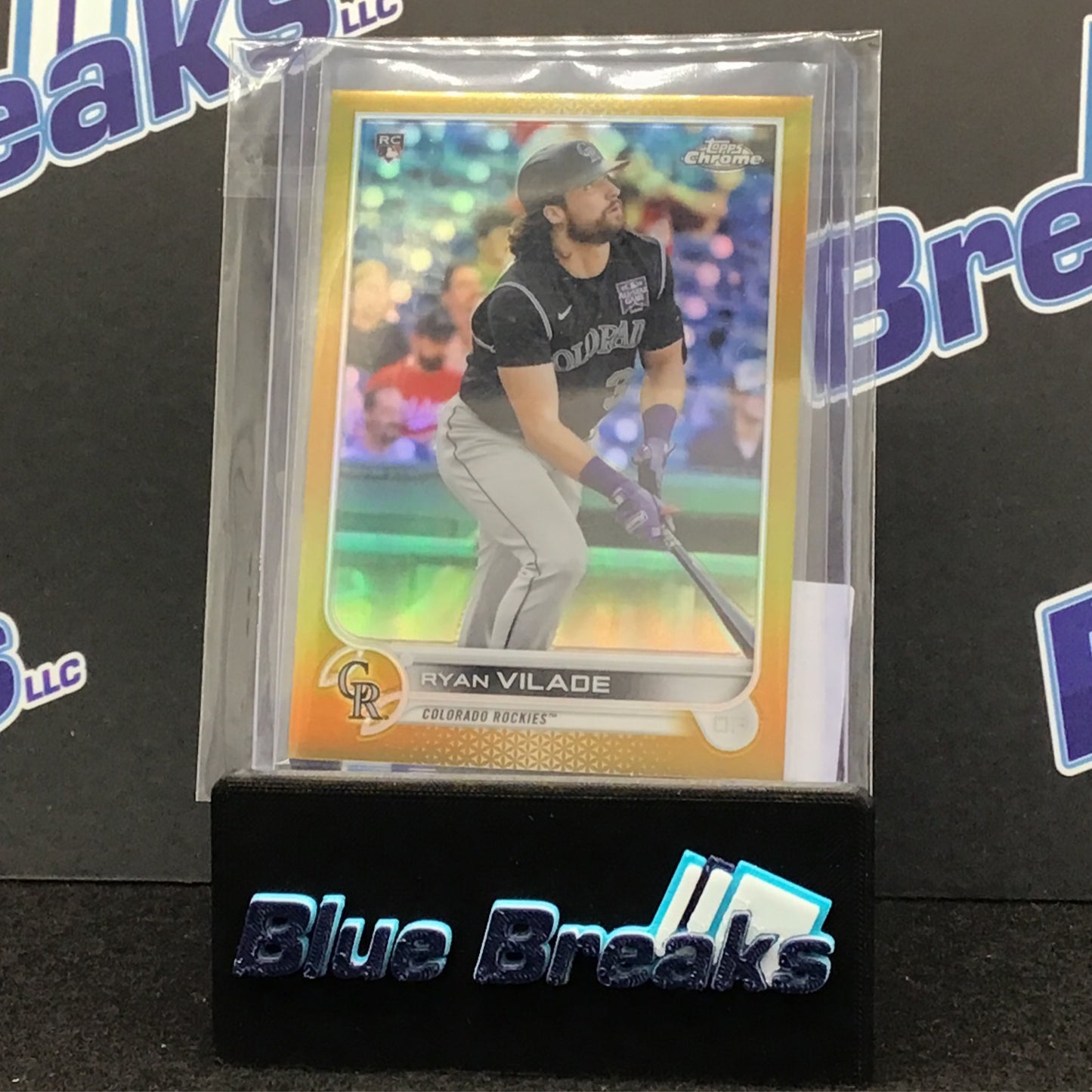 2022 Topps Chrome Gold Ryan Vilade 19/50 RC #85 Rockies