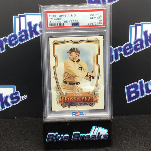 2013 Topps - Ty Cobb - Allen & Ginter - Across The Years - #ATYTC - PSA 10 - Detroit