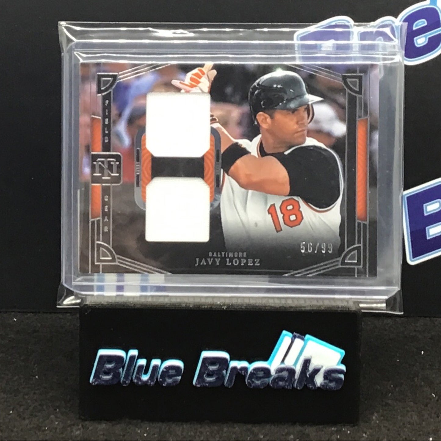 2023 Panini National Treasures Javy Lopez dual relic 56/99 #FGD-JL Orioles