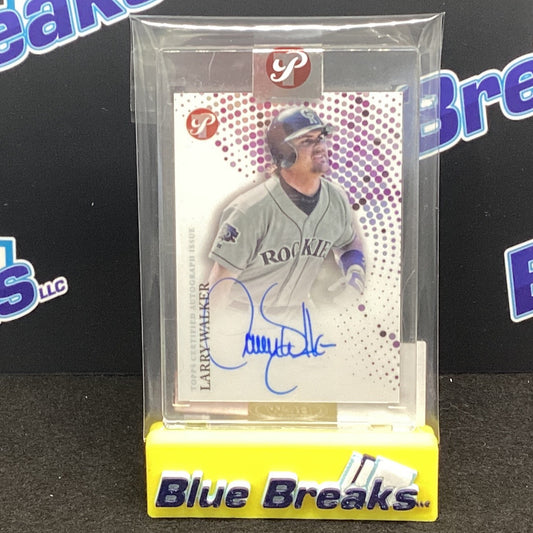 2022 Topps Pristine Larry Walker encased auto