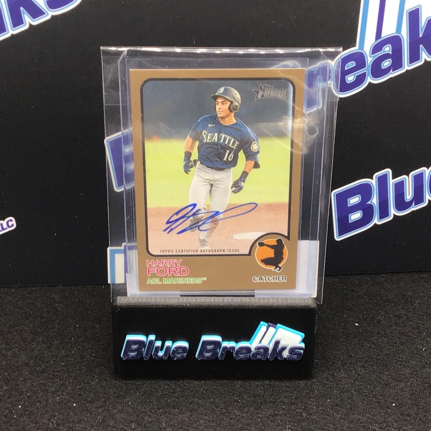 2022 Topps Heritage Gold Harry Ford 18/25 #ROA-HF Mariners