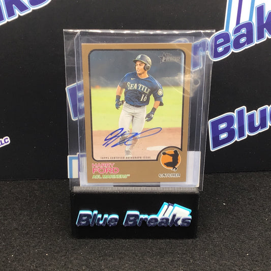 2022 Topps Heritage Gold Harry Ford 18/25 #ROA-HF Mariners
