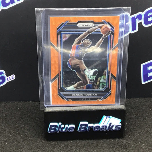 2022-23 Panini Prizm orange wave Dennis Rodman 11/60 #291 Pistons