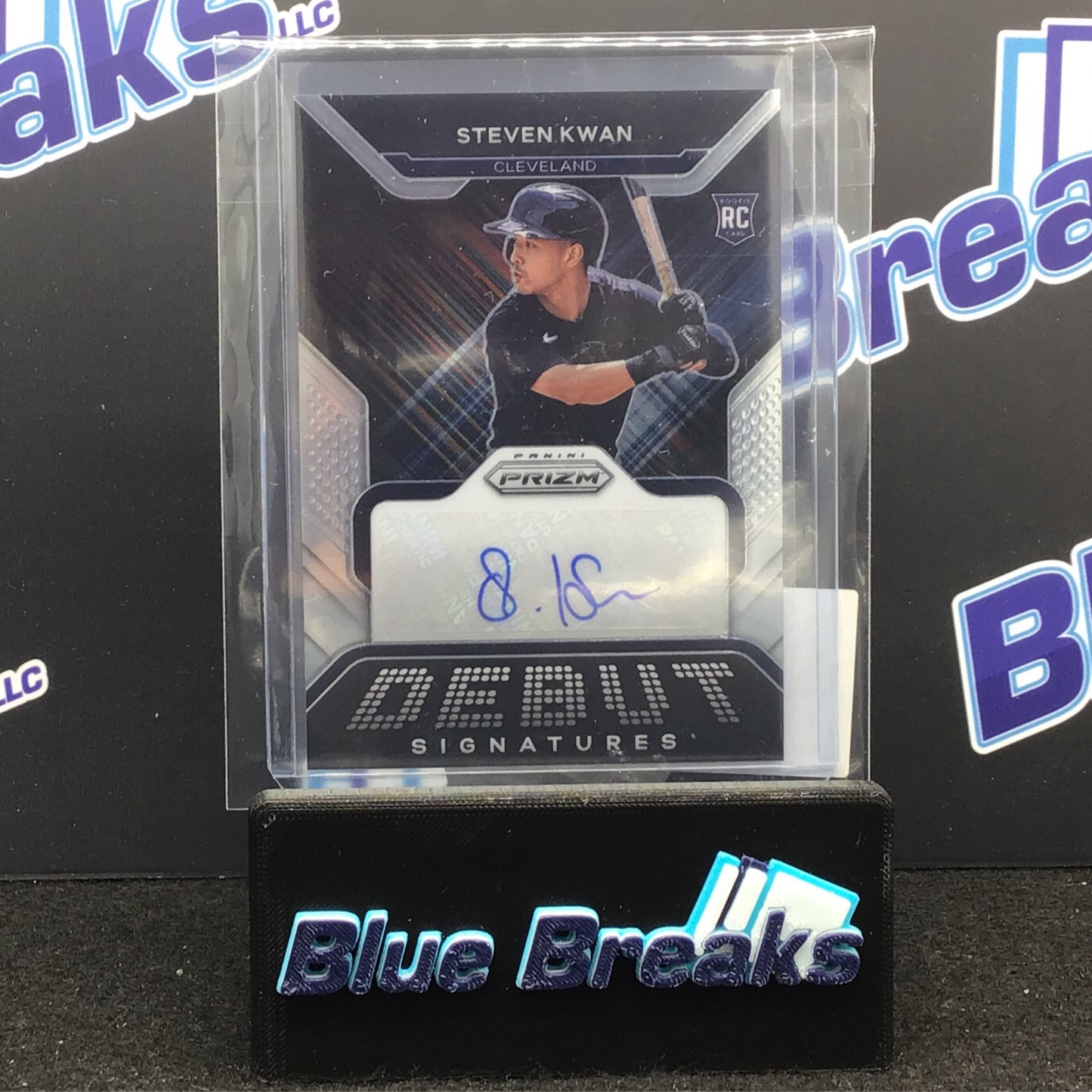 2022 Panini Prizm Debut Signatures Steven Kwan RC #DS-SK Guardians