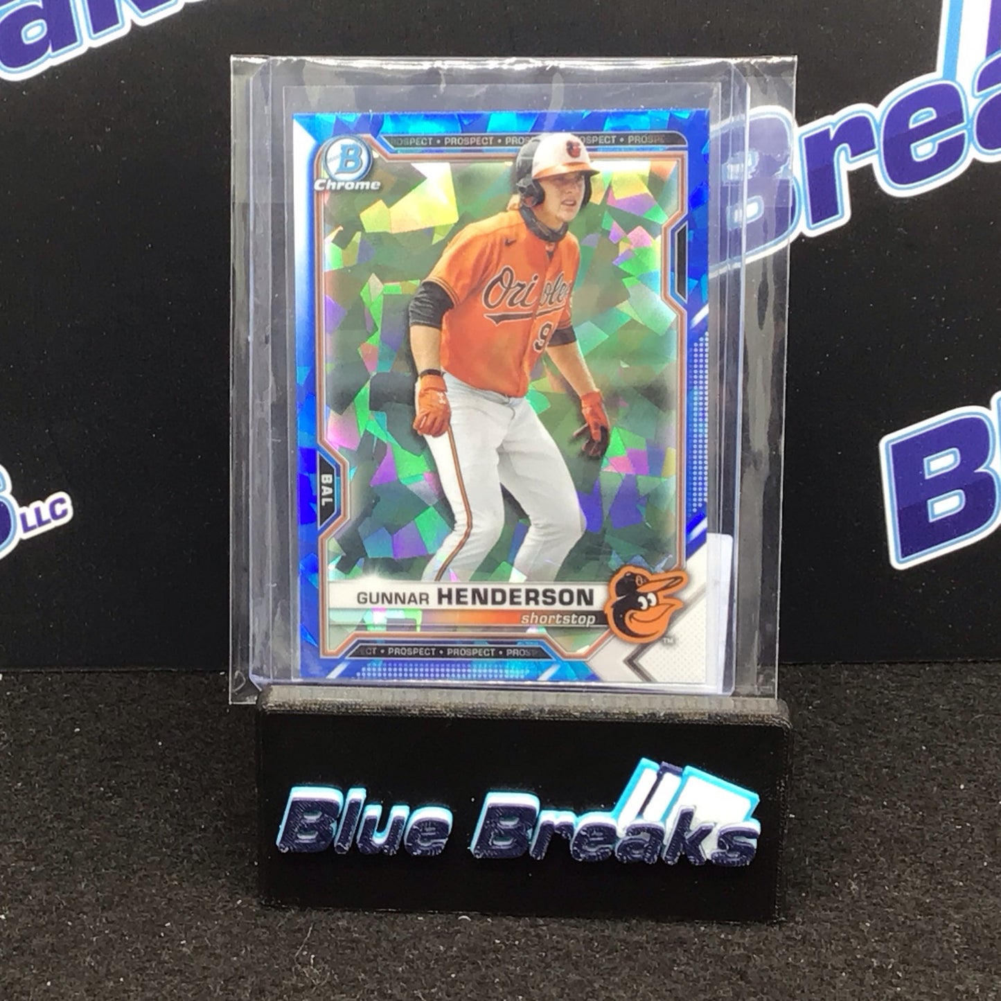 2021 Bowman Draft Chrome Sapphire Gunnar Henderson #BDC-175 - Baltimore Orioles