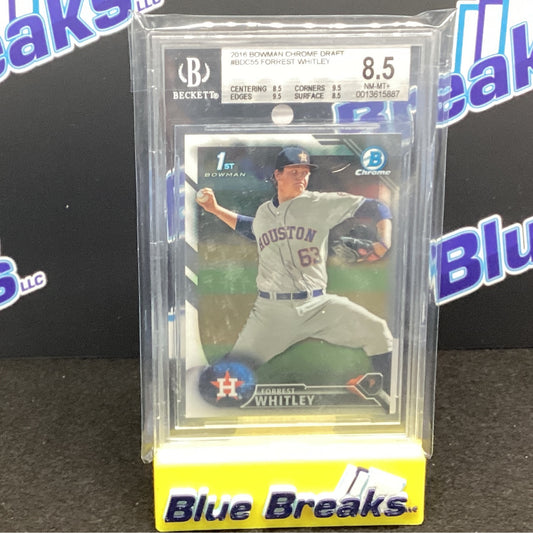 2016 Bowman Chrome Draft - Forrest Whitley BGS 8.5