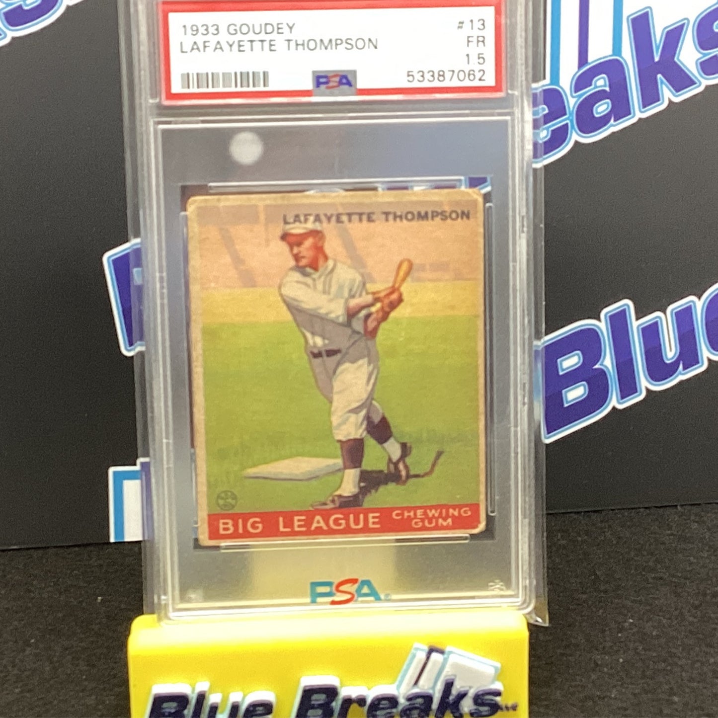 1933 Goudey - Lafayette Thompson #13 PSA 1.5
