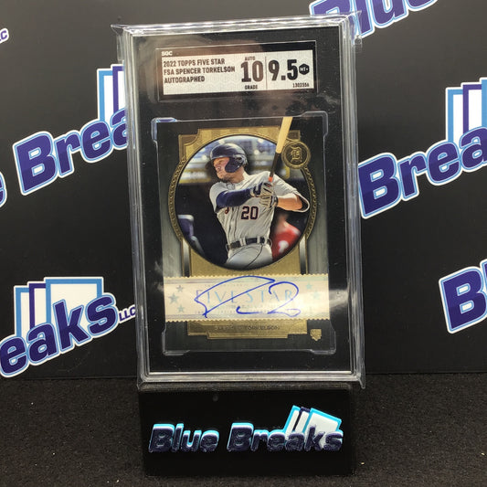 2022 Topps Five Star Spencer Torkelson auto #FSA-ST SGC 9.5 10 Tigers