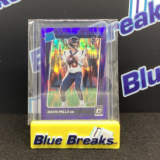 2021 Donruss Optic Rated Rookie - Purple Shock Davis Mills #222