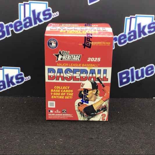 2025 Topps Heritage Baseball Blaster - Sealed Wax