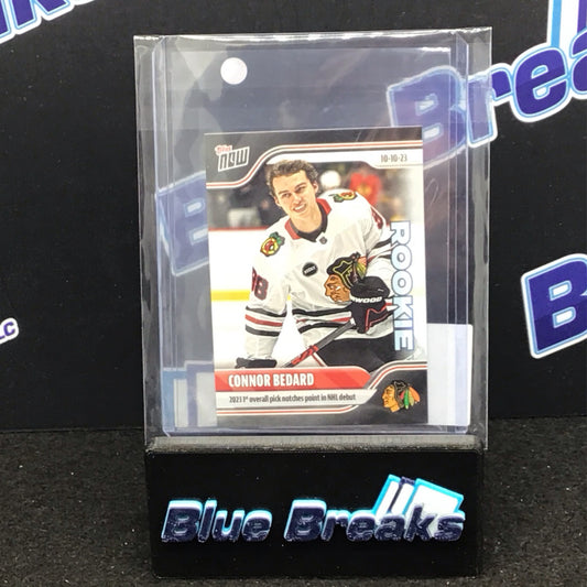 2023 Topps Now Rookie Connor Bedard 10-10-23 1st Pick #1 Blackhawks