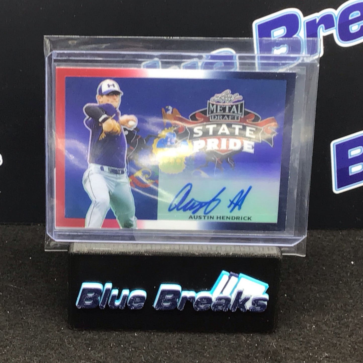 2020 Leaf Metal Draft State Pride Austin Hendrick 5/10 #SP-AH1 Reds