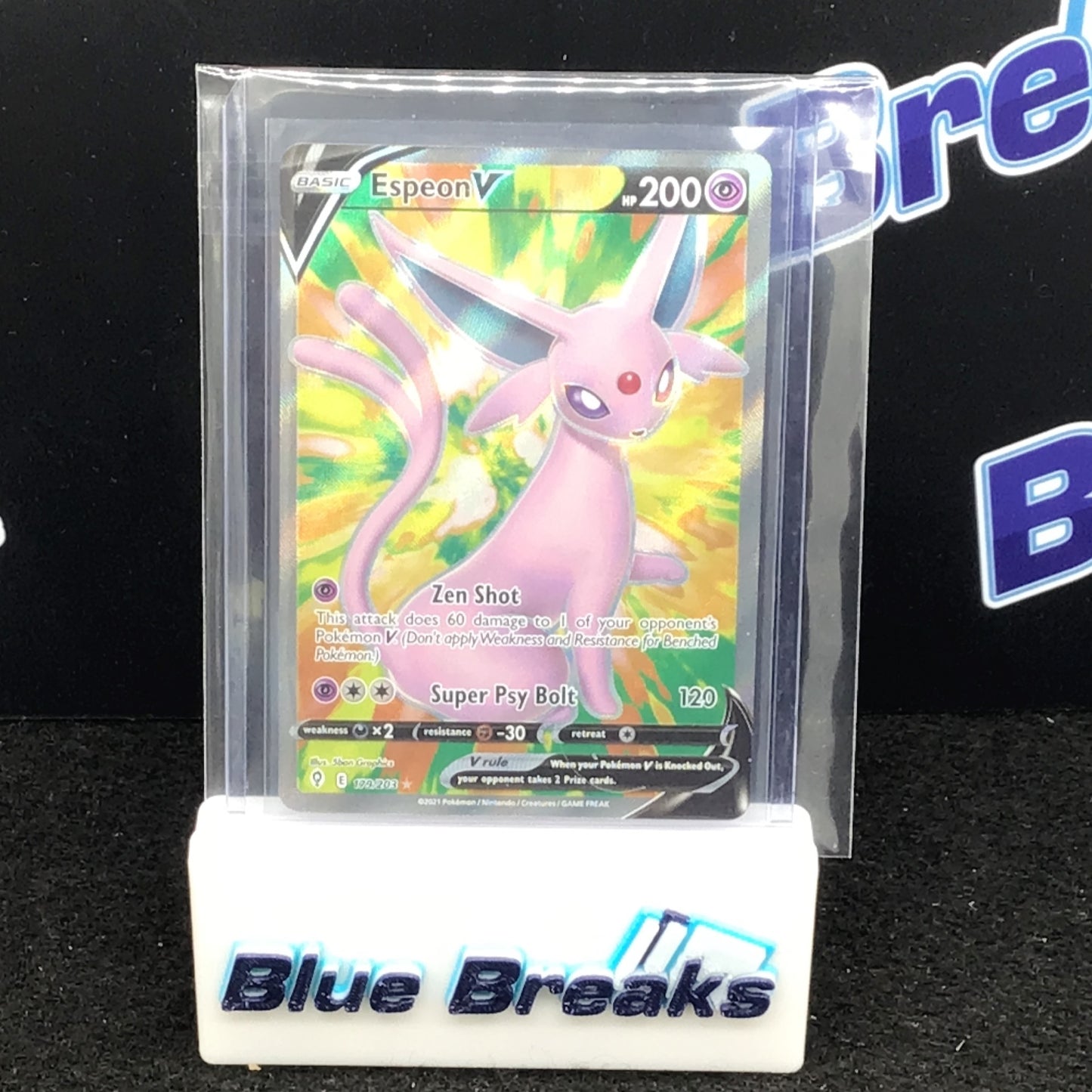 Espeon V (Full Art) 179/203 Ultra Rare Evolving Skies Pokemon
