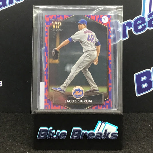 2022 Topps Transcendent Baseball VIP Party Jacob DeGrom 1/1 #12 Mets